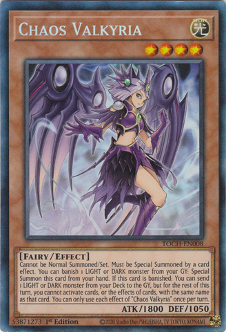 Chaos Valkyria [TOCH-EN008] Collector's Rare Yu-Gi-Oh!