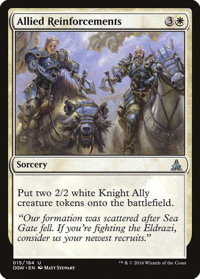 Allied Reinforcements [Oath of the Gatewatch] Magic: The Gathering