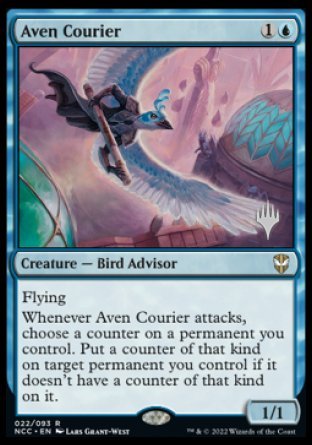 Aven Courier (Promo Pack) [Streets of New Capenna Commander Promos] Magic: The Gathering