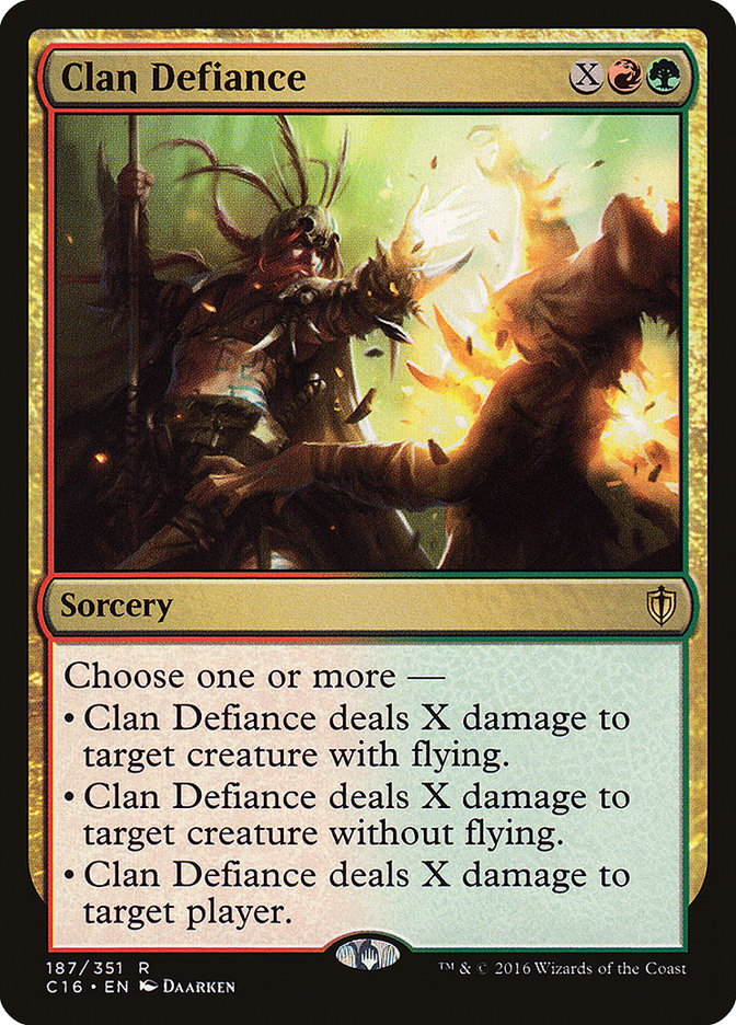 Clan Defiance [Commander 2016] Magic: The Gathering