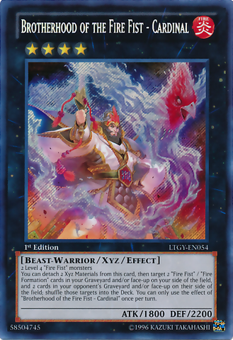 Brotherhood of the Fire Fist - Cardinal [LTGY-EN054] Secret Rare Yu-Gi-Oh!