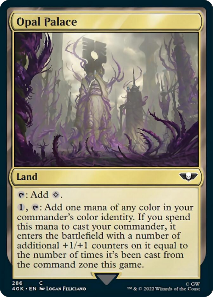 Opal Palace (Surge Foil) [Warhammer 40,000] Magic: The Gathering