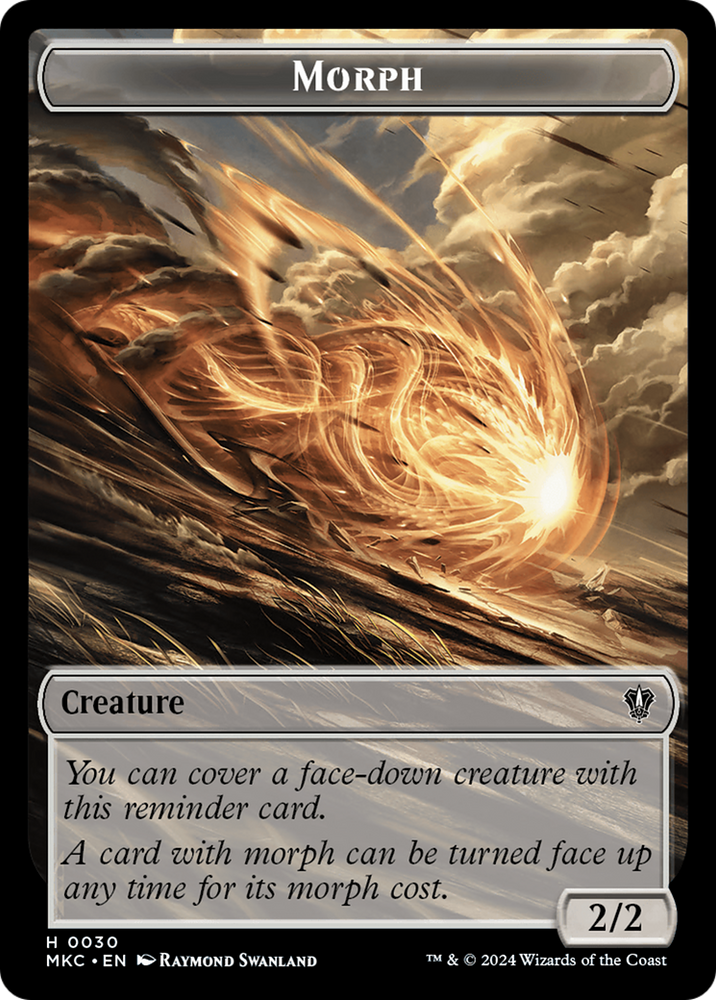 Saproling // Morph Double-Sided Token [Murders at Karlov Manor Commander Tokens] Magic: The Gathering