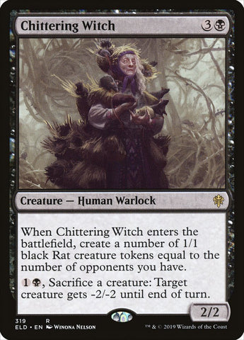 Chittering Witch [Throne of Eldraine] Magic: The Gathering