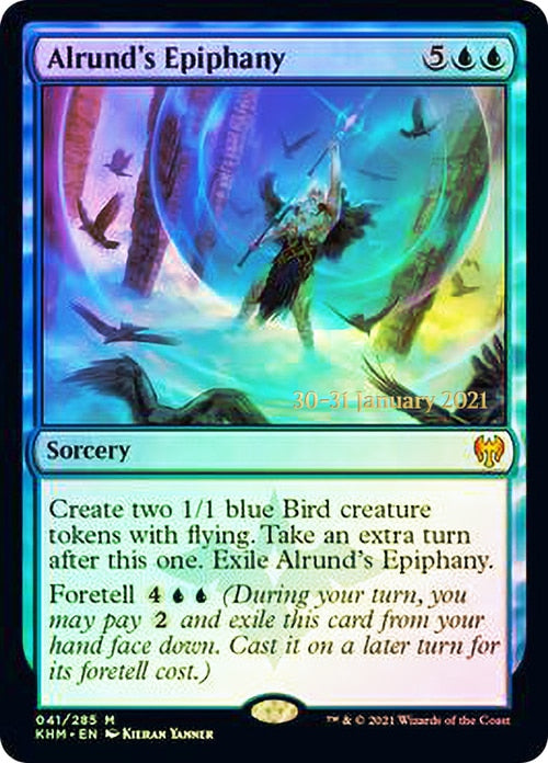 Alrund's Epiphany [Kaldheim Prerelease Promos] Magic: The Gathering