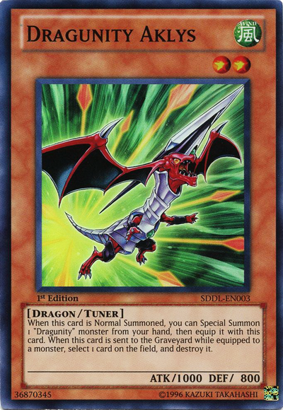 Dragunity Aklys [SDDL-EN003] Super Rare Yu-Gi-Oh!