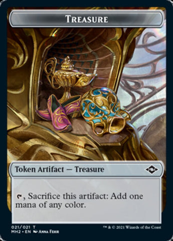 Beast // Treasure (21) Double-Sided Token [Modern Horizons 2 Tokens] Magic: The Gathering