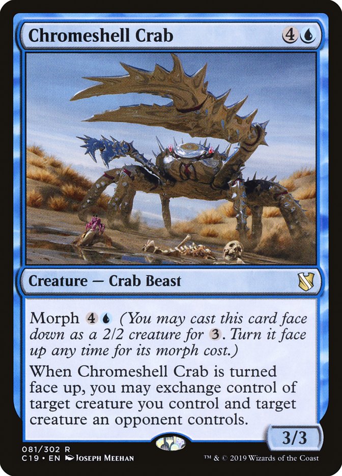 Chromeshell Crab [Commander 2019] Magic: The Gathering