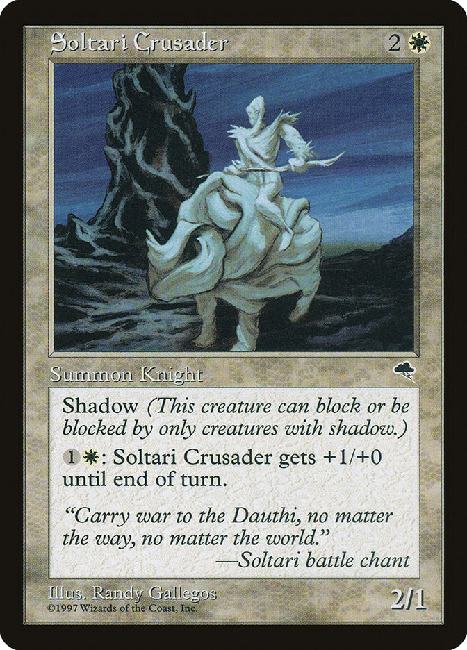 Soltari Crusader [Tempest] Magic: The Gathering