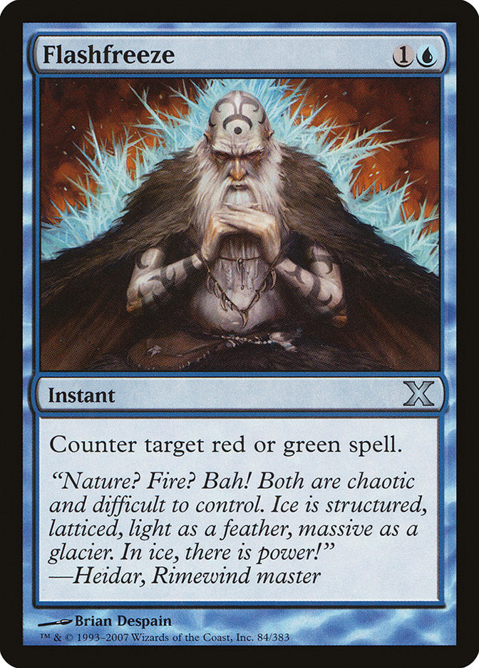 Flashfreeze [Tenth Edition] Magic: The Gathering