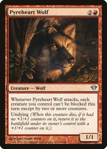 Pyreheart Wolf [Dark Ascension] Magic: The Gathering