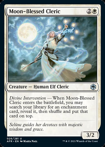 Moon-Blessed Cleric [Dungeons & Dragons: Adventures in the Forgotten Realms] Magic: The Gathering