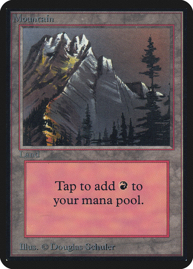 Mountain (292) [Alpha Edition] Magic: The Gathering