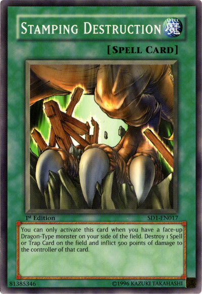 Stamping Destruction [SD1-EN017] Common Yu-Gi-Oh!