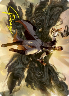 Arrogant Poet Art Card (Gold-Stamped Signature) [Strixhaven: School of Mages Art Series] Magic: The Gathering