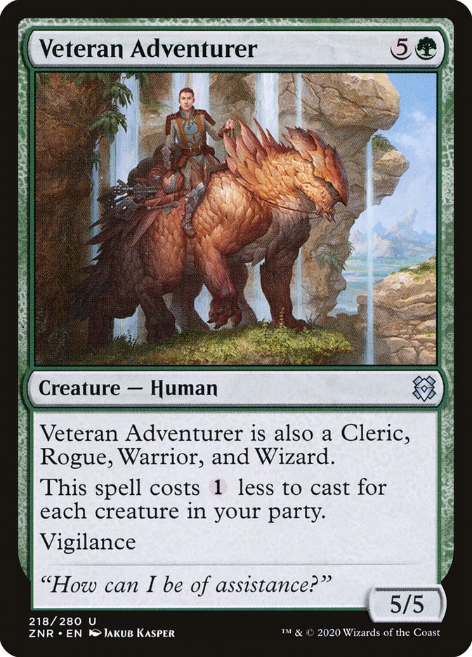 Veteran Adventurer [Zendikar Rising] Magic: The Gathering