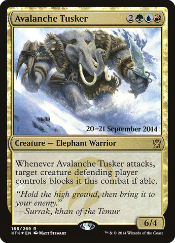 Avalanche Tusker [Khans of Tarkir Prerelease Promos] Magic: The Gathering