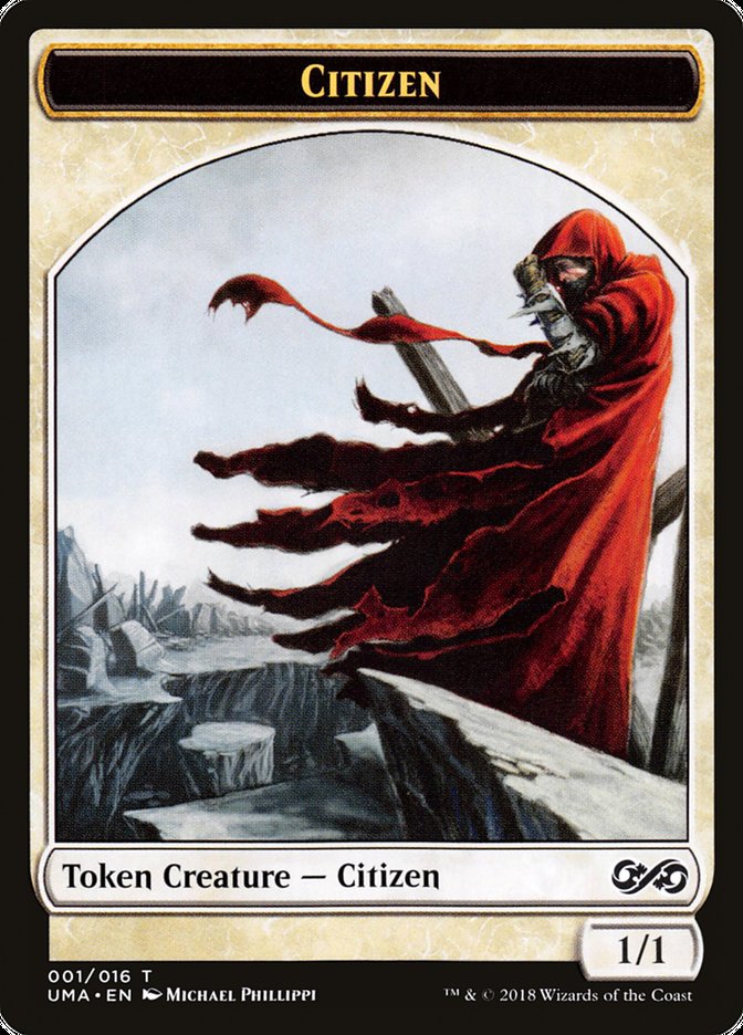 Citizen Token [Ultimate Masters Tokens] Magic: The Gathering