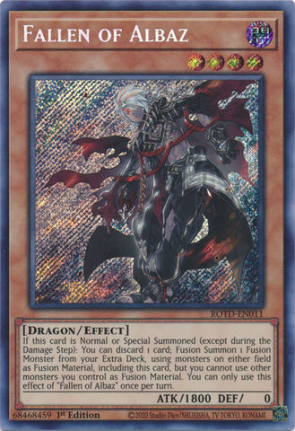 Fallen of Albaz [ROTD-EN011] Secret Rare Yu-Gi-Oh!