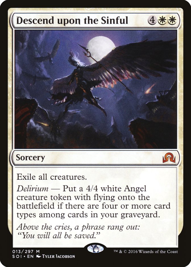 Descend upon the Sinful [Shadows over Innistrad] Magic: The Gathering