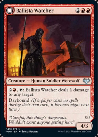 Ballista Watcher // Ballista Wielder [Innistrad: Crimson Vow] Magic: The Gathering