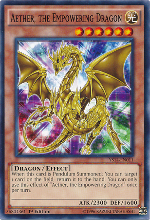 Aether, the Empowering Dragon [YS14-EN011] Common Yu-Gi-Oh!