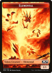 Elemental // Satyr Double-Sided Token [Challenger Decks 2020 Tokens] Magic: The Gathering