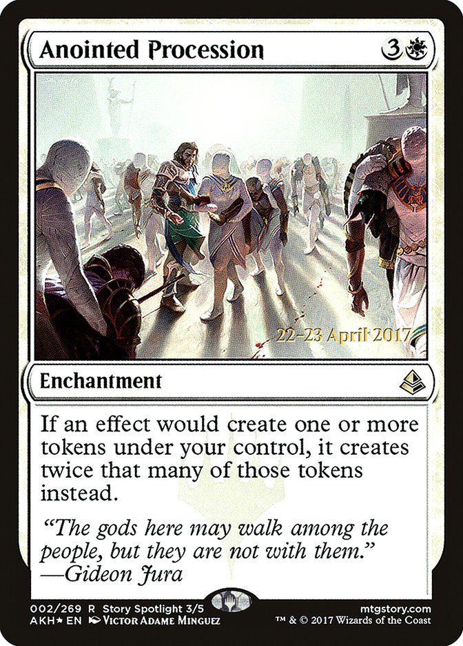 Anointed Procession [Amonkhet Prerelease Promos] Magic: The Gathering