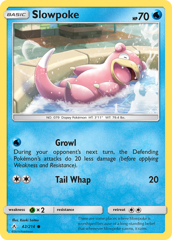 Slowpoke (42/214) [Sun & Moon: Unbroken Bonds] Pokémon