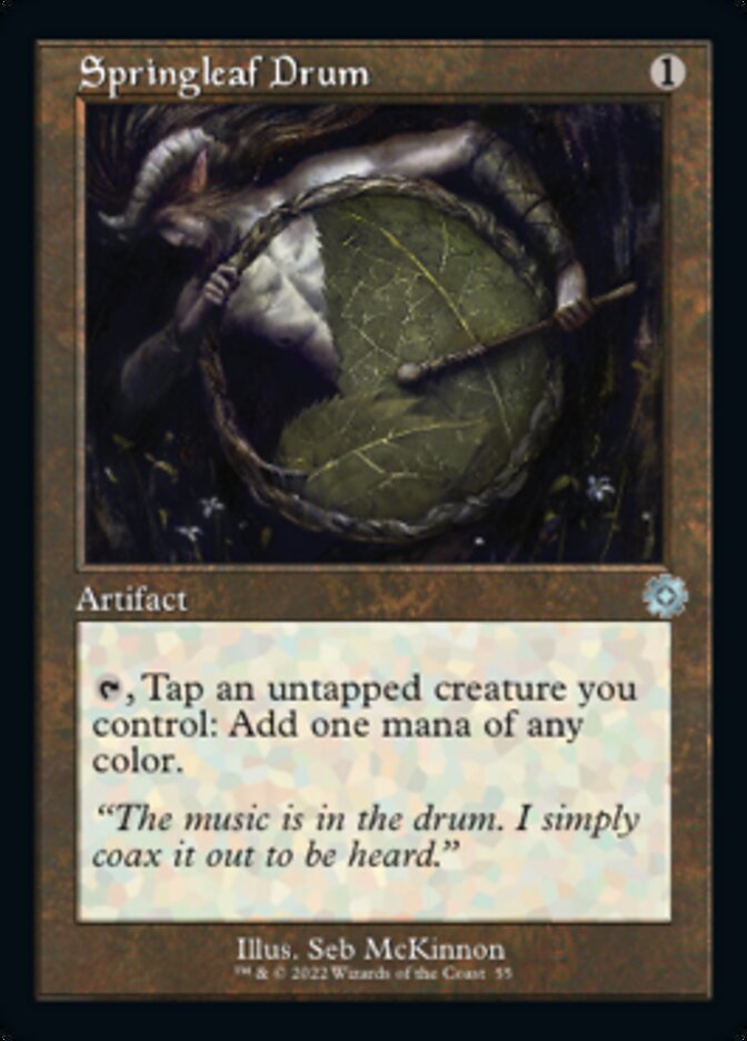 Springleaf Drum (Retro) [The Brothers' War Retro Artifacts] Magic: The Gathering