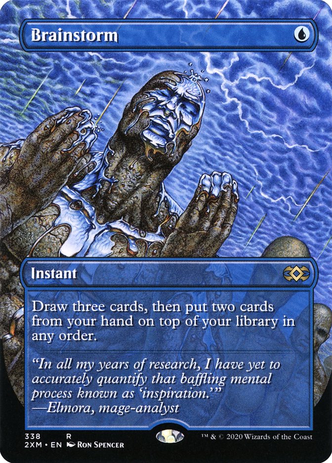 Brainstorm (Toppers) [Double Masters] Magic: The Gathering