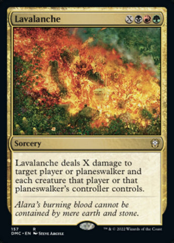 Lavalanche [Dominaria United Commander] Magic: The Gathering