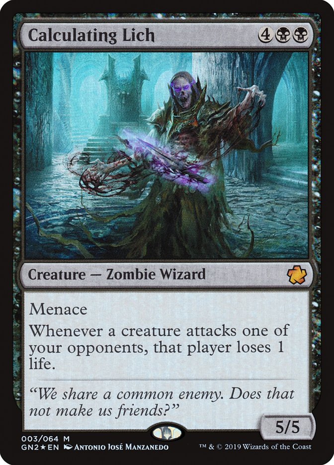 Calculating Lich [Game Night 2019] Magic: The Gathering