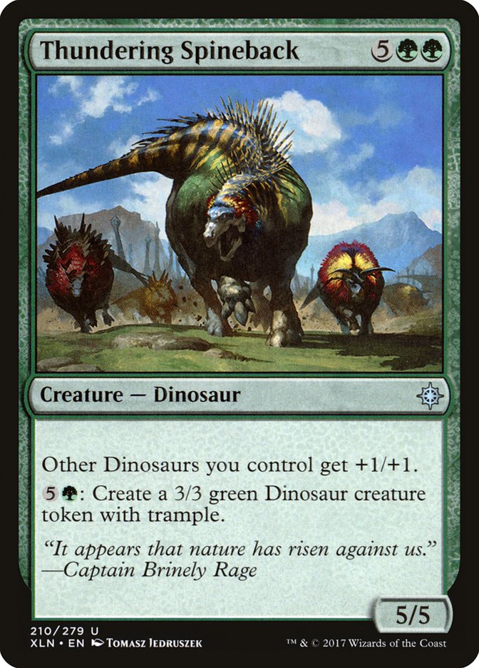 Thundering Spineback [Ixalan] Magic: The Gathering