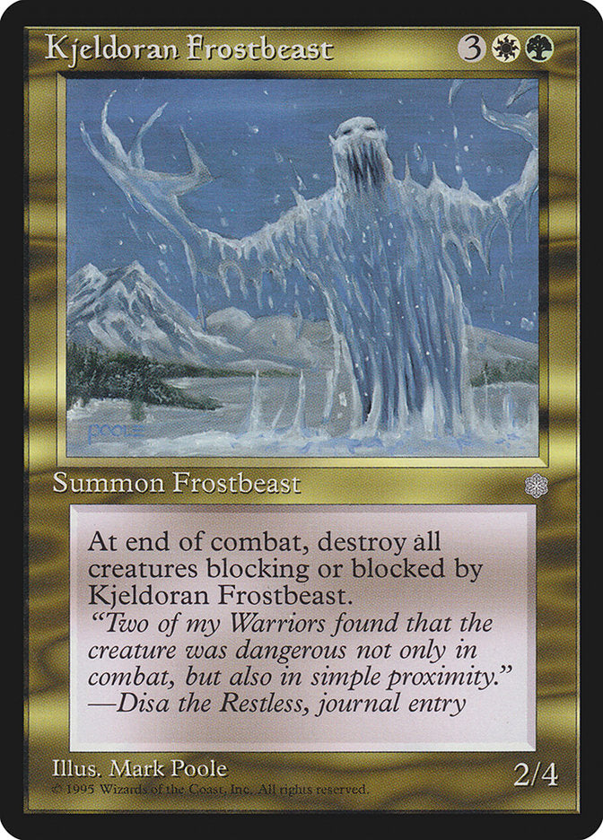Kjeldoran Frostbeast [Ice Age] Magic: The Gathering