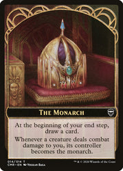 The Monarch // Treasure Double-Sided Token [Commander Legends Tokens] Magic: The Gathering