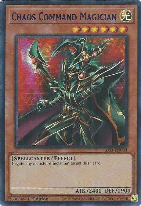 Chaos Command Magician (Blue) [LDS3-EN083] Ultra Rare Yu-Gi-Oh!