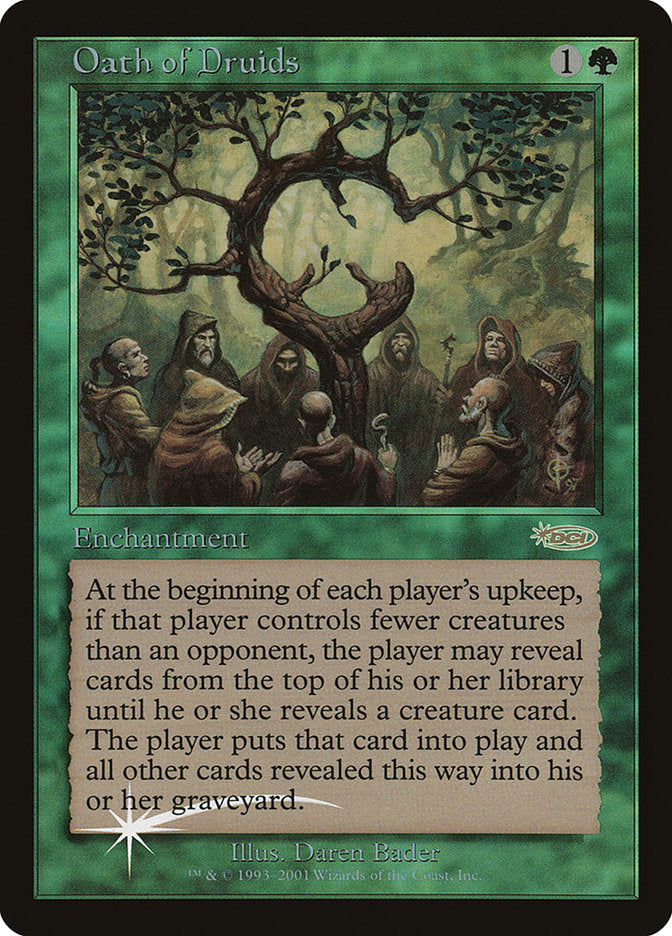 Oath of Druids [Judge Gift Cards 2001] Magic: The Gathering