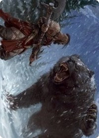 Blizzard Brawl Art Card [Kaldheim Art Series] Magic: The Gathering