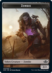 Snake // Zombie Double-Sided Token [Commander Collection: Black Tokens] Magic: The Gathering
