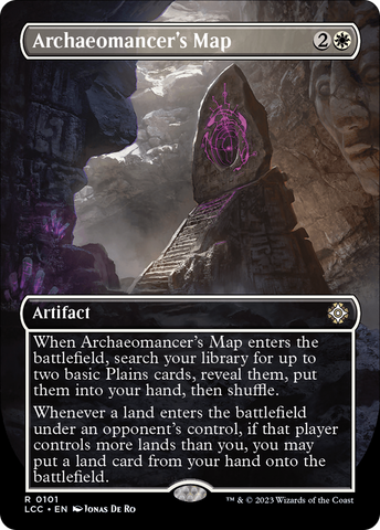 Archaeomancer's Map (Borderless) [The Lost Caverns of Ixalan Commander] Magic: The Gathering