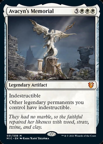 Avacyn's Memorial [Innistrad: Midnight Hunt Commander] Magic: The Gathering