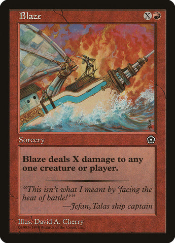 Blaze [Portal Second Age] Magic: The Gathering