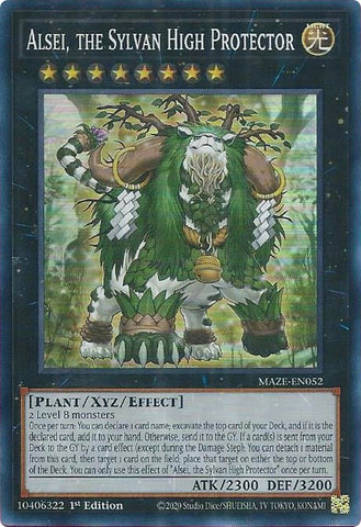Alsei, the Sylvan High Protector [MAZE-EN052] Super Rare Yu-Gi-Oh!