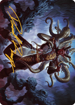 Zevlor, Elturel Exile Art Card (42) (Gold-Stamped Signature) [Commander Legends: Battle for Baldur's Gate Art Series] Magic: The Gathering