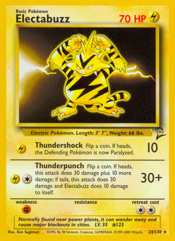 Electabuzz (24/130) [Base Set 2] Pokémon
