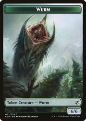 Beast (014) // Wurm Double-Sided Token [Commander 2019 Tokens] Magic: The Gathering