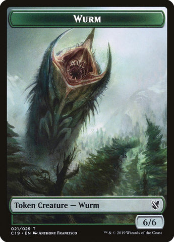 Beast (014) // Wurm Double-Sided Token [Commander 2019 Tokens] Magic: The Gathering