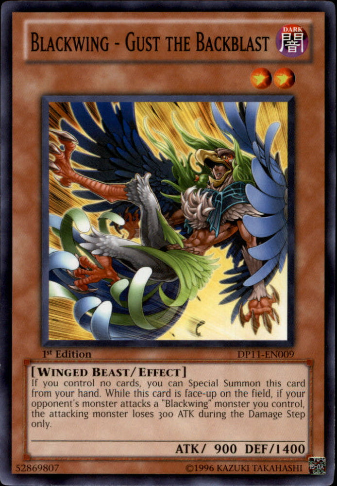Blackwing - Gust the Backblast [DP11-EN009] Common Yu-Gi-Oh!