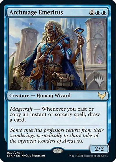 Archmage Emeritus (Promo Pack) [Strixhaven: School of Mages Promos] Magic: The Gathering